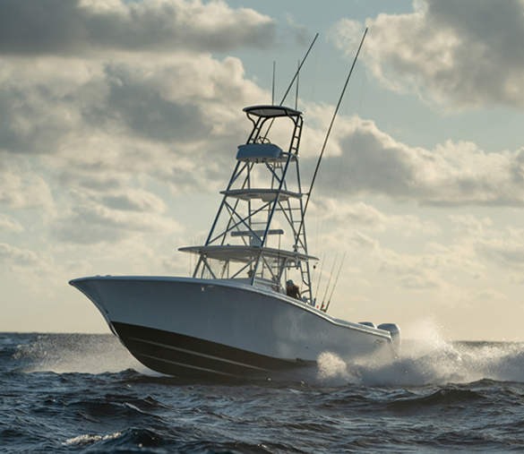 Unparalleled 42' mono-hull Open Fisherman for the ultimate angler.