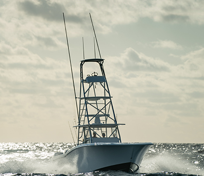 Invincible Boats' 42 foot fishing boat - a statement boat for the serious fisherman.